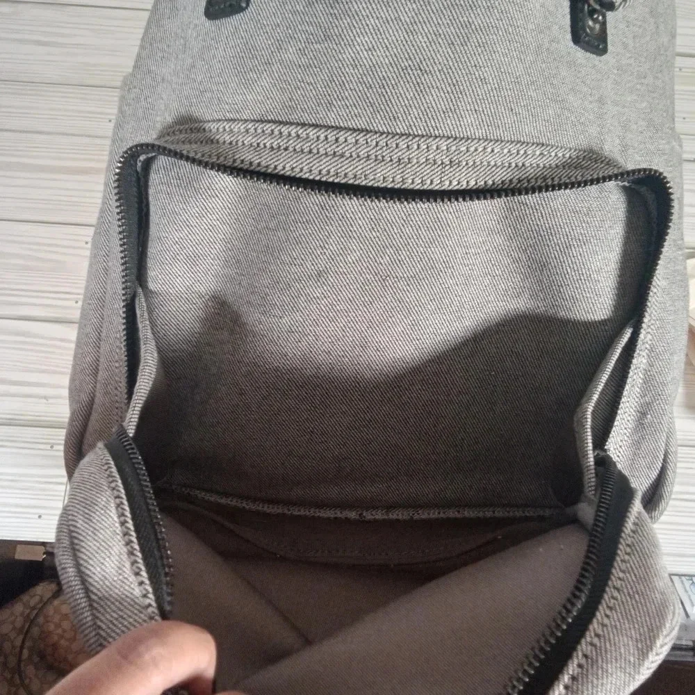 Everlane the twill snap backpack Grey School College Casual Womens